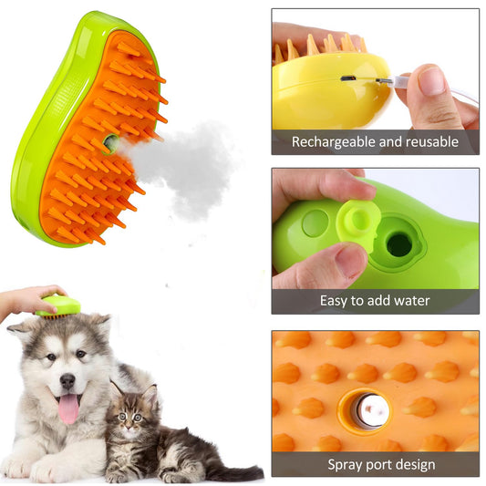 Cepillo vapor para mascotas
